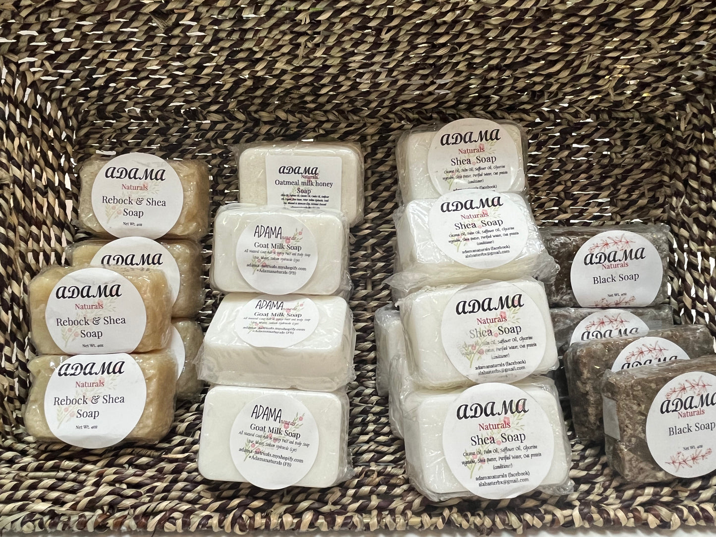 ADAMA Natural's Organic Soaps (4 oz) Shea Butter Soap
